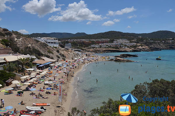 Plus belle plage de Sant Josep de sa Talaia à Ibiza - Cala Tarida
