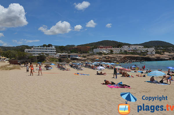 Plage de sable fin à Ibiza - Cala Tarida