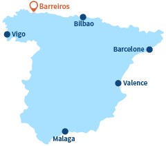 Localisation de Barreiros en Espagne