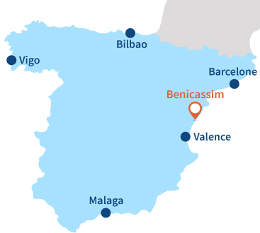 Localisation de Benicassim en Espagne