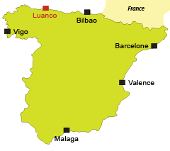 Localisation de Luanco en Espagne