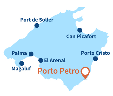 Localisation de Porto Petro à Majorque