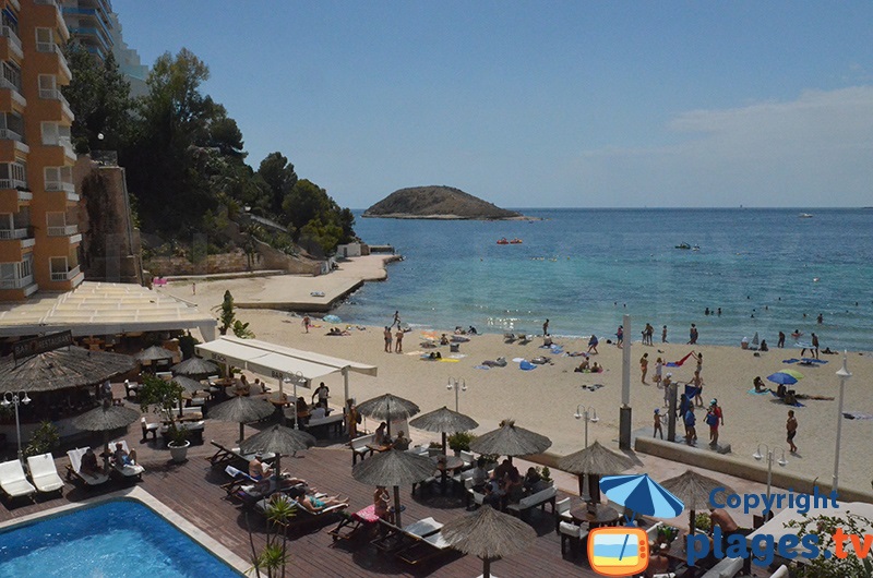 Hôtel au bord de la plage de Magaluf