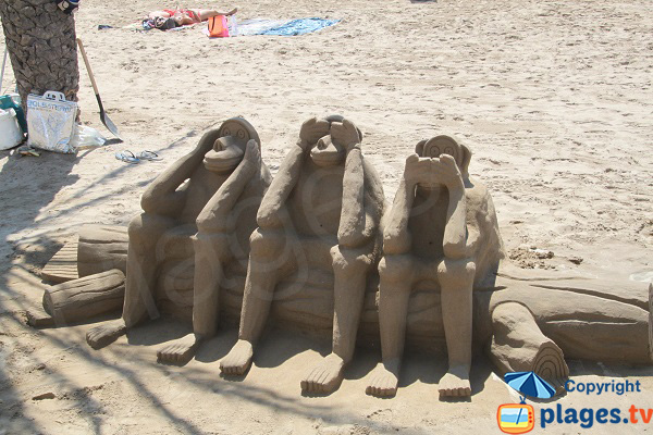 Scupture de sable en Espagne