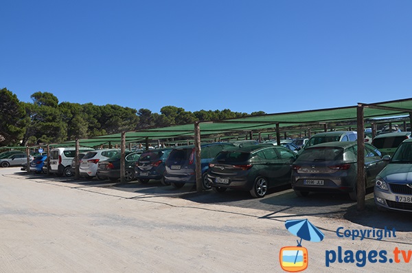 Parking de la plage Cala Agulla - Majorque