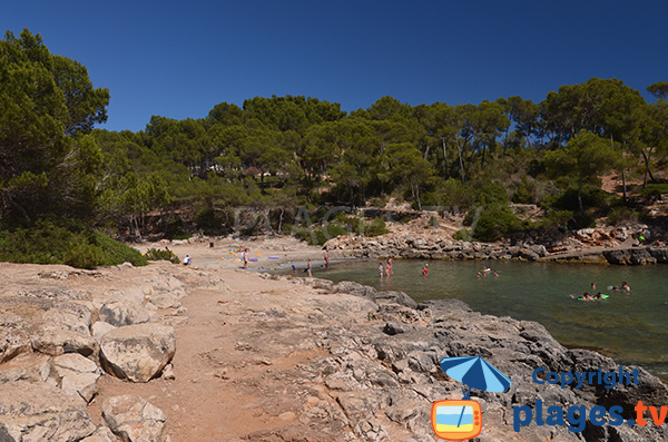 Photo de la plage de la Cala Barca Trencada à Majorque