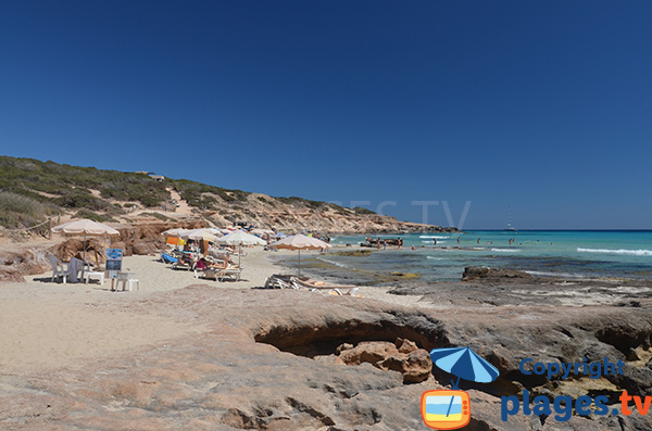 Calo d'Es Mort à Playa Migjorn - Formentera