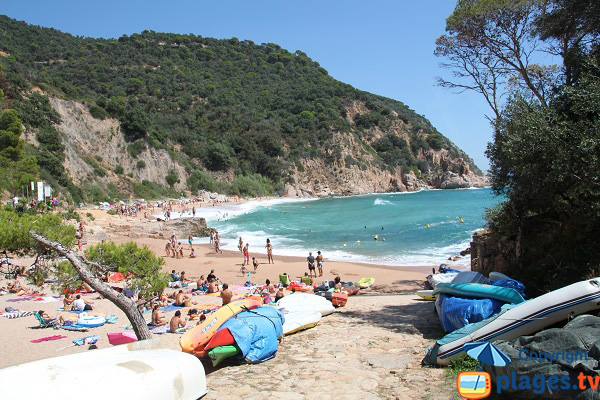 Photo de la plage de Canyerets à Sant Feliu de Guíxols en Espagne