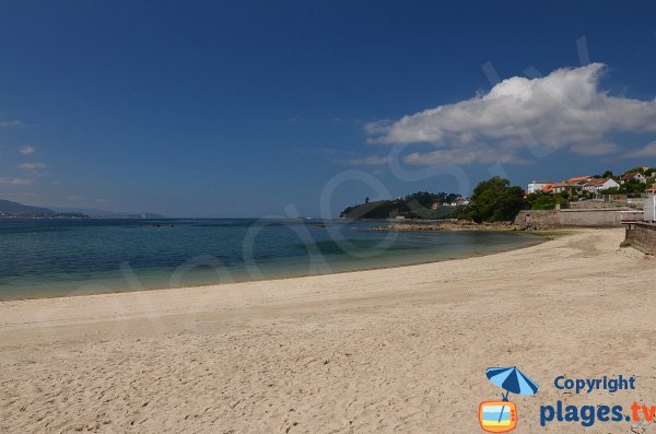 Photo de la plage do Con à Moana en Galice en Espagne