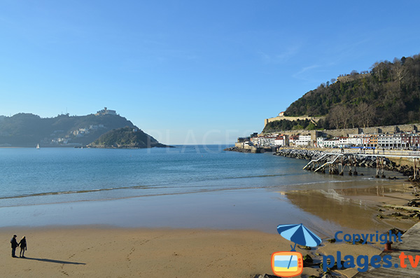 Bay of Concha in San Sebastian - Spanish Basque Country