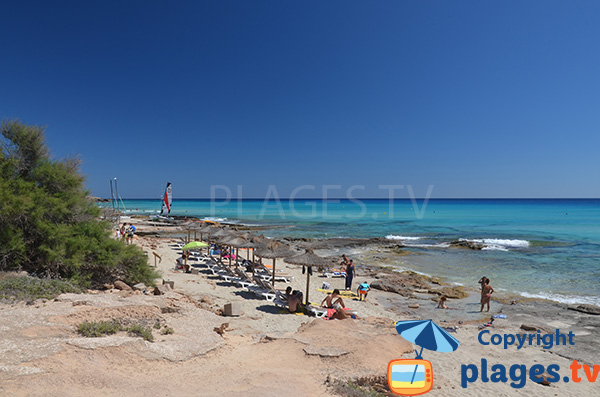 Crique de Copinyar à Playa Migjorn - Formentera