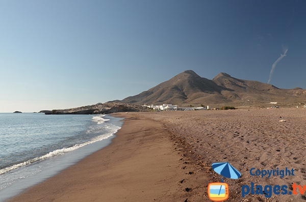 Beautiful beach in Cabo de Gata Park in Andalusia