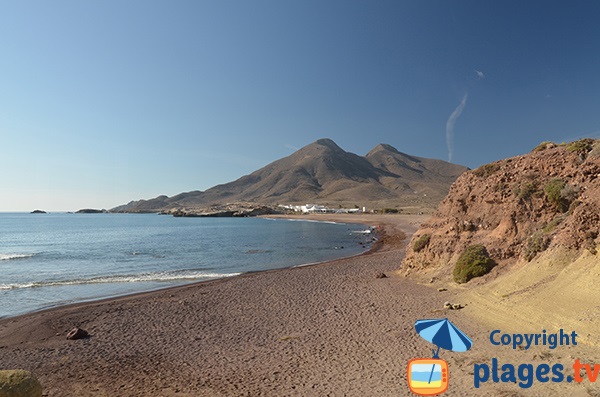 Photo of the beach in the Cabo de Gata desert