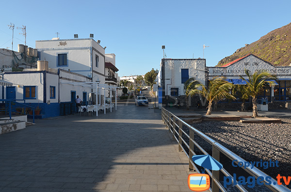 Centre ville d'Agaete au niveau de la plage El Muelle - Gran Canaria