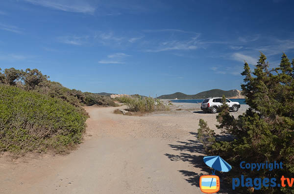 Parking de la plage Es Codolar - Ibiza