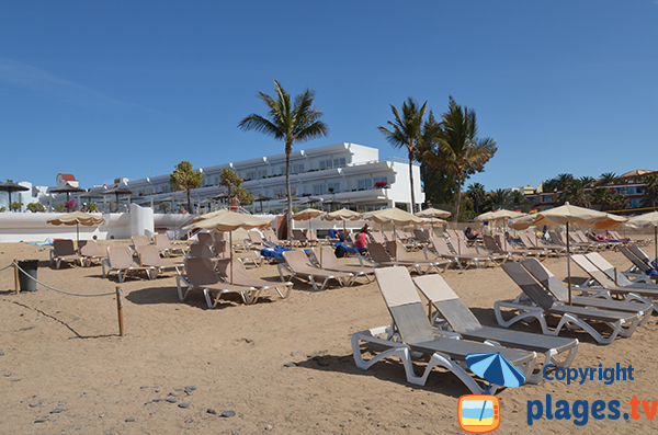Complexe hôtelier le long de la plage de Jandia à Costa Calma - Fuerteventura