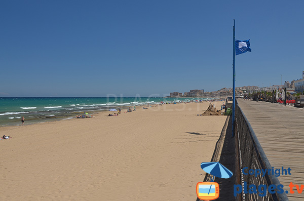Grande plage de sable de La Mata - Espagne