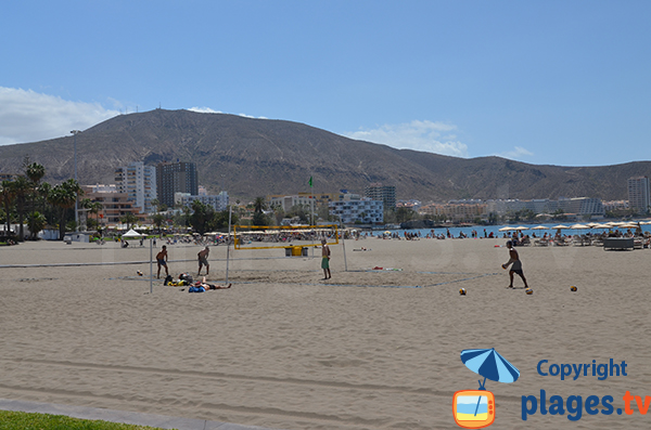 Beach volley of Los Cristianos beach - Tenerife