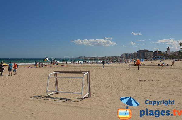 Beach soccers sur la plage de Torrevieja