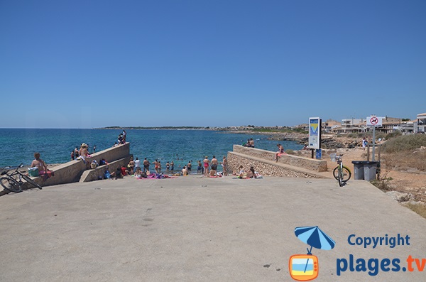 Photo de la plage de Miramar à Sa Rapita à Majorque