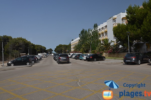Parking de la plage de Muro à Majorque
