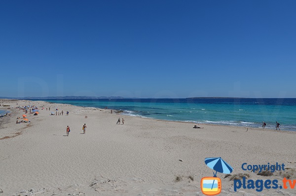 plage de n'Adolf côté est - Formentera