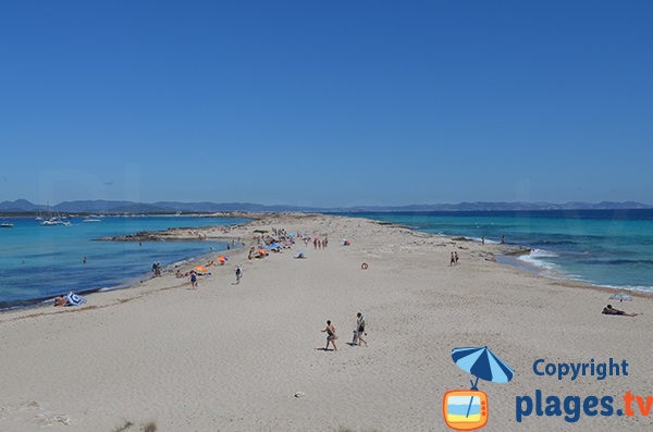 Photo de la plage de n'Adolf à Formentera - Espagne