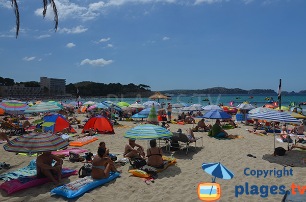 Photo de la plage de Palmira à Peguera - Majorque