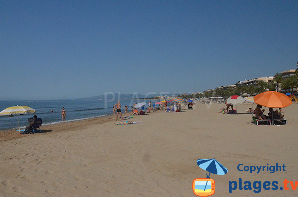 Ponent beach in Salou in Spain