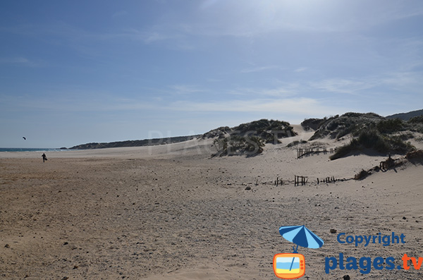 Dunes de la Punta Paloma depuis la plage de Valdevaqueros - Tarifa