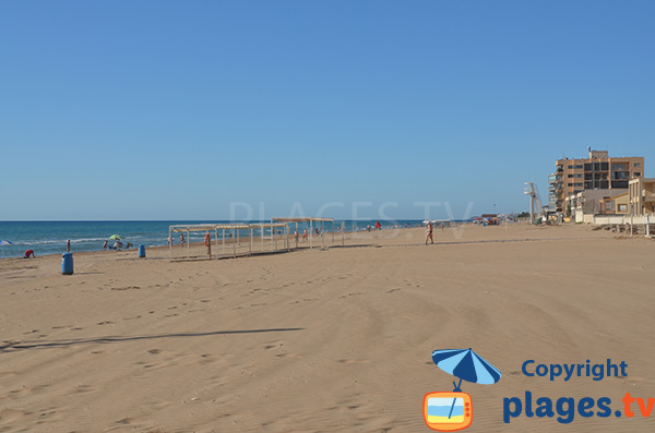 plage de sable fin de la Roqueta - Guardamar - Espagne