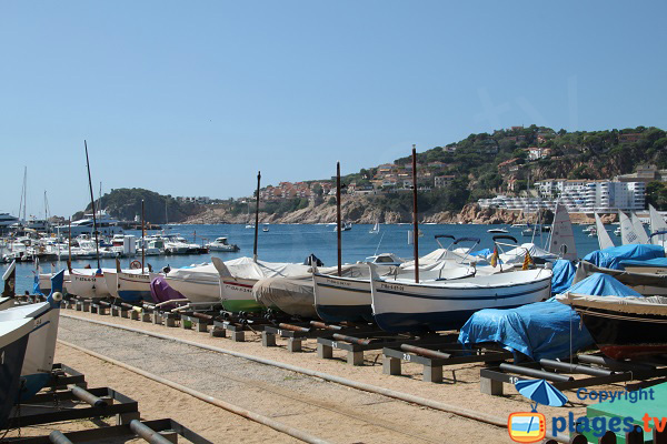 Boats in the port of Sant Feliu de Guixols