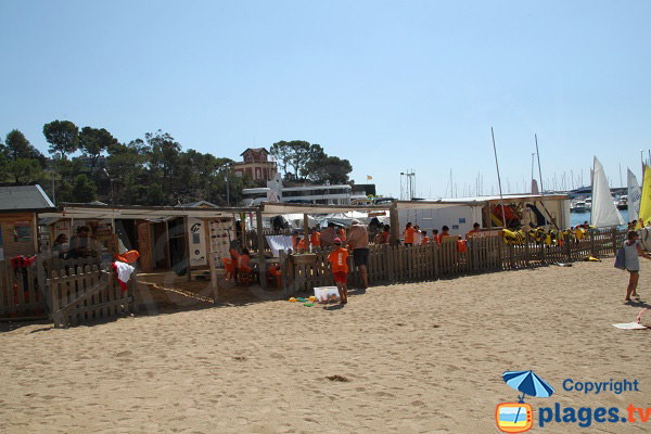 Club for children on the beach of Sant Feliu de Guixols