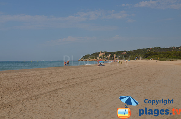 Beach of Tamarit in Tarragona - Spain