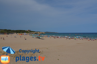 Beach of Tarragona in Spain