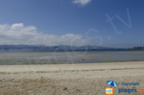 Plage de Moana avec vue sur Vigo - Galice