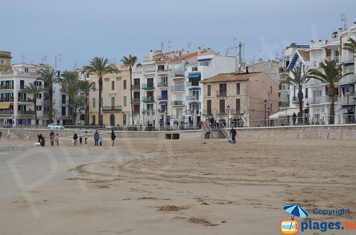 Area of Sant Sebastia in Sitges