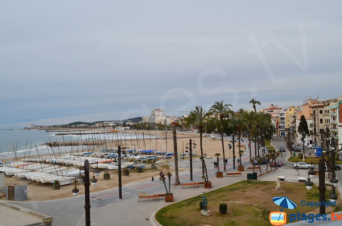 Partie ouest de Sitges